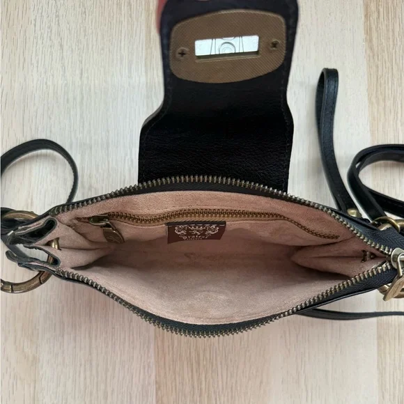 Pratesi Black Leather Crossbody Bag - Picture 5 of 11